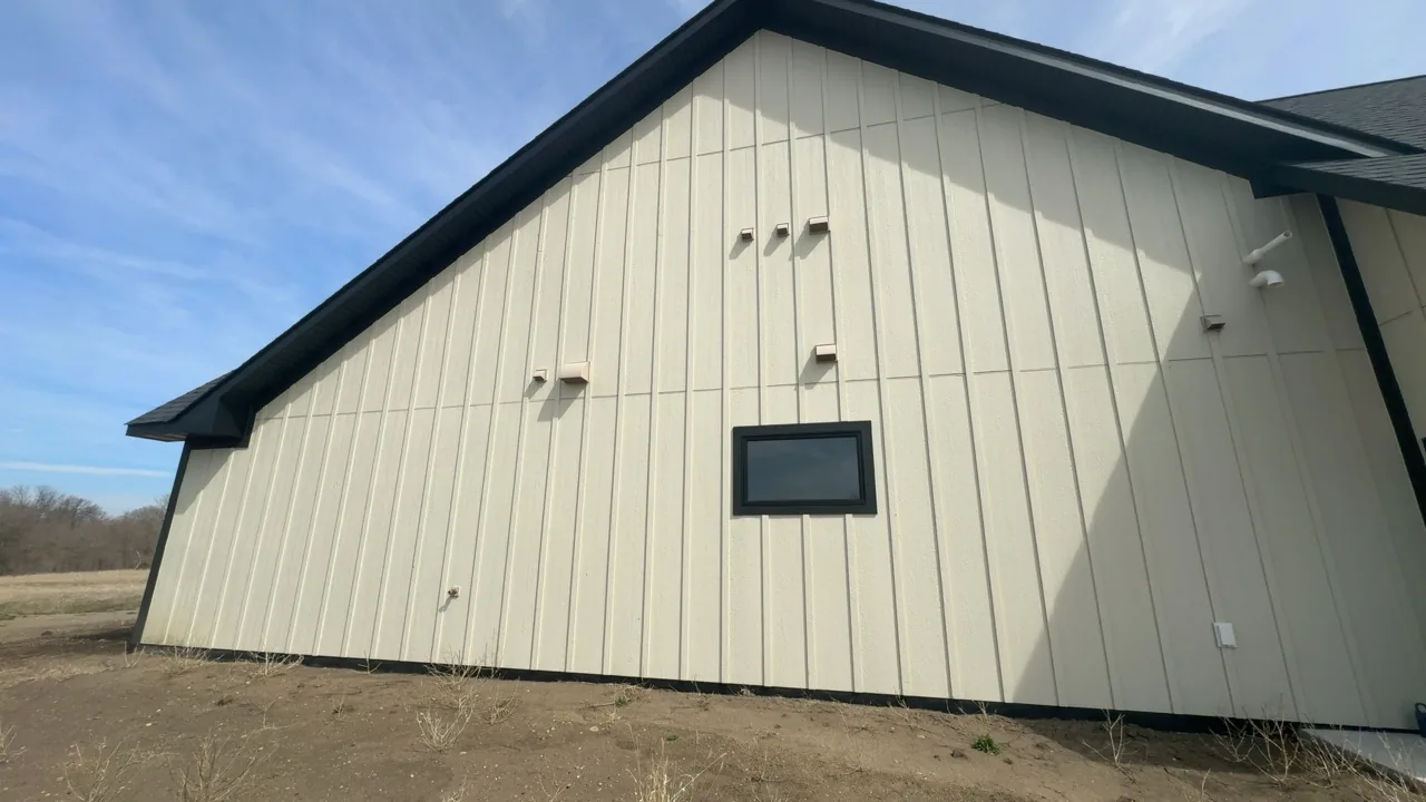 Covered patio inspected at a Hutchinson home